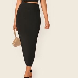 SHEIN black tube/ pencil skirt size small